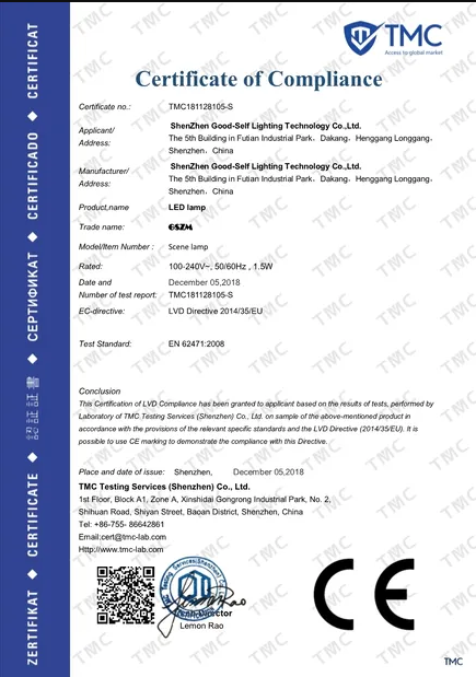 Standard:RoHS Number:ECT2018R081611-Y3