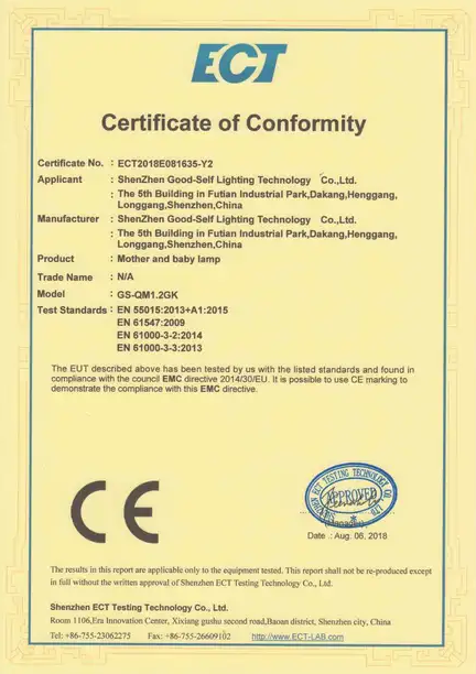 Standard:CE Number:ECT2018E081635-Y2